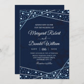 cristaux et strass invitations de mariage de luxe (Devant / Derrière)