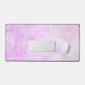 Cristaux géométriques roses étendus personnalisés (Clavier et souris)