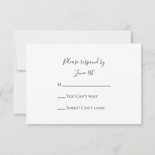 Cristaux Lavande Légère Mariage RSVP Carte de répo (Dos)