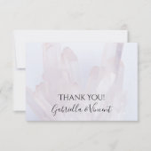 Cristaux Lavande Légère Merci Mariage (Devant)