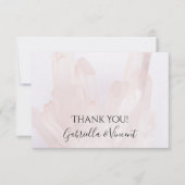 Cristaux rose clair Merci Mariage (Devant)
