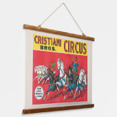  Cristiani Brothers Circus Poster Hangend Wandkleed (Gebogen)