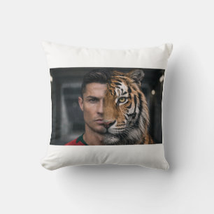 Cristiano Ronaldo CR7 en Tiger Artistic Throw Kuss Kussen