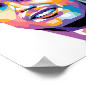Cristiano Ronaldo en affiche murale de style WPAP (Coin)