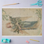 Cristmas  Angel met kerstboom Tissuepapier (Craft)