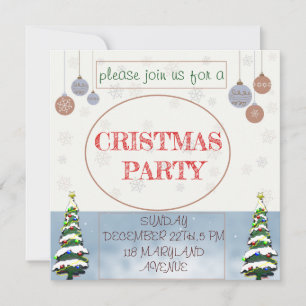 CRISTMAS PARTY INVITATOIN SAVE THE DATUM DATE
