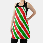 Cristmas Red White Green All-over Print Apron Schort (Insitu)