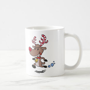 Cristmas Reindeer achtergrondkleur kiezen Koffiemok