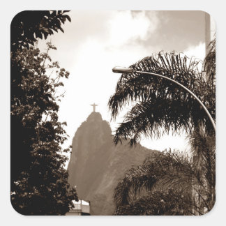 Cristo da Rua Vierkante Sticker
