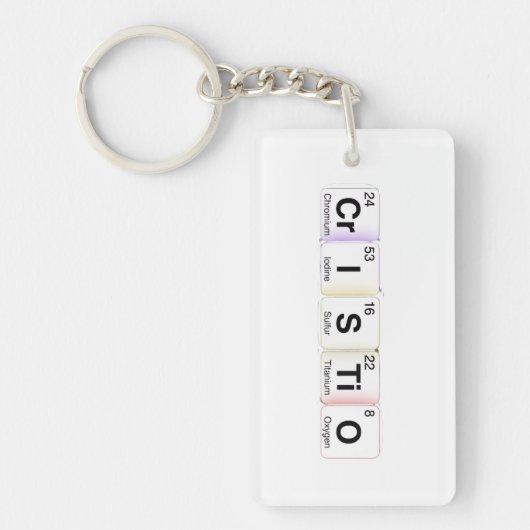 Cristo Elementos Químicos Sleutelhanger (Voorkant)