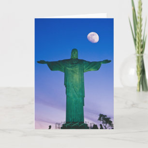 Cristo Redentor-standbeeld Rio de Janeiro Brazili Kaart