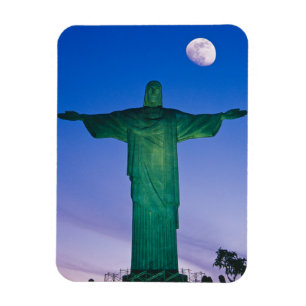 Cristo Redentor-standbeeld Rio de Janeiro Brazili Magneet