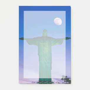 Cristo Redentor-standbeeld Rio de Janeiro Brazili Post-it® Notes
