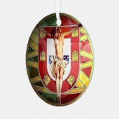 Cristo salvador keramisch ornament (Voorkant links)