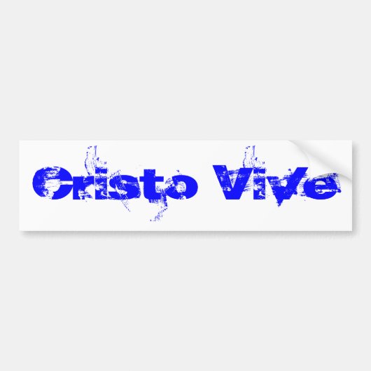 Cristo Vive Bumpersticker (Voorkant)