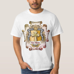 Cristos Cross Shield Achternaam T-shirt