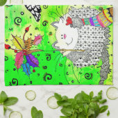 Critère de Noël festif mignon Serviette de cuisine (Plié)