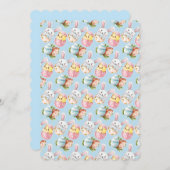 Critère de Pâques Carte de voeux plate (Devant / Derrière)