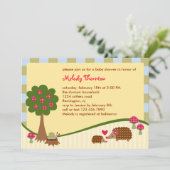 Critère forestier Invitation Baby shower (Debout devant)