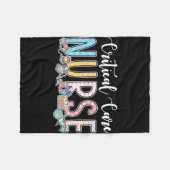 Critical Care Nurse Gift Idee Fleece Deken (Voorkant (Horizontaal))
