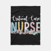 Critical Care Nurse Gift Idee Fleece Deken (Voorkant)