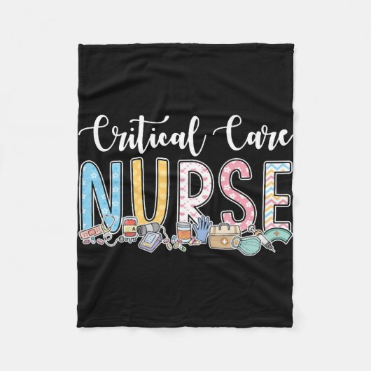 Critical Care Nurse Gift Idee Fleece Deken (Voorkant)
