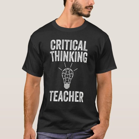 Critical Thinking Teacher T-shirt (Voorkant)