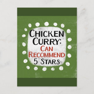Critique de poulet 5 étoiles Carte postale