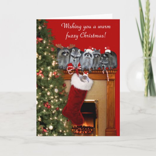 Critter kerstkaart feestdagen kaart (Voorkant)