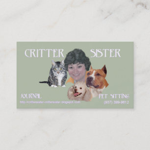 Critter Sister Visitekaartje