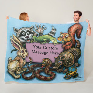 Critters Fleece Blanket Deken