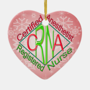 CRNA ACR RG Certified Registtified Nurse Anestheti Keramisch Ornament