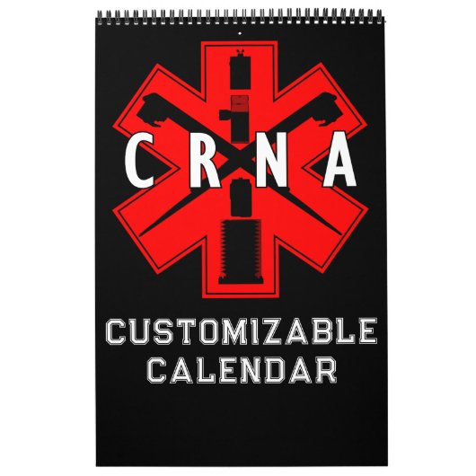 CRNA Anesthesie 12 maanden kalender (Hoes)