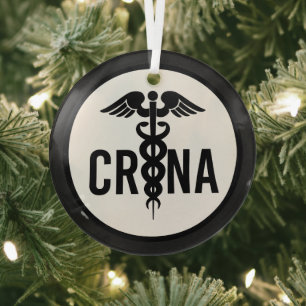 CRNA Certified Nurse Anesthetist Gifts Glas Ornament