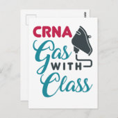CRNA-gas met klasse Funny Appreciation Briefkaart (Voorkant / Achterkant)