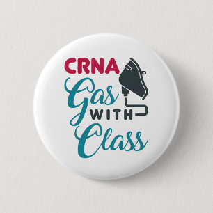 CRNA-gas met klasse Funny Appreciation Ronde Button 5,7 Cm