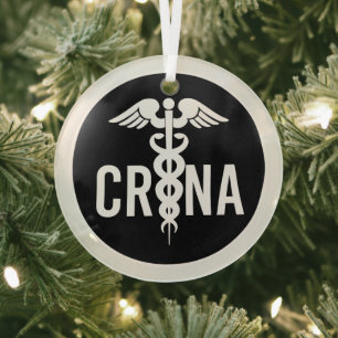 CRNA-gecertificeerde anesthetistische zurenschenki Glas Ornament