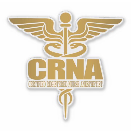 CRNA (goud) Sticker (Voorkant)