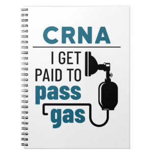 CRNA I wordt betaald aan het passeergas Notitieboek