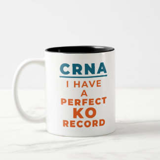CRNA ik heb een perfect KO-record Tweekleurige Koffiemok