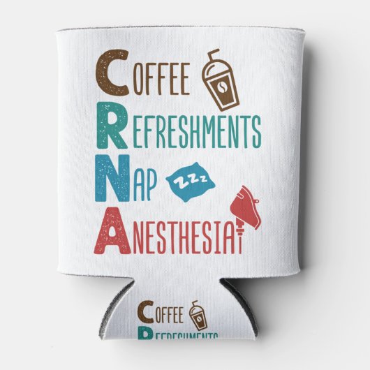 CRNA-koffie verfrist nap-anesthesie Blikjeskoeler (Voorkant)