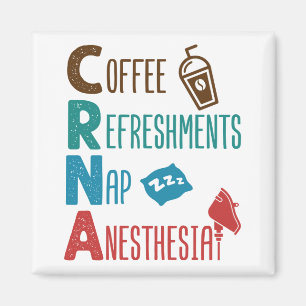 CRNA-koffie verfrist nap-anesthesie Magneet