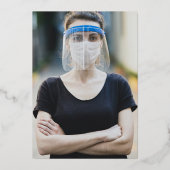 CRNA-verpleegkundige afstudeer uitnodiging met gou (Achterkant)