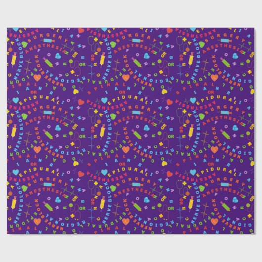 CRNA verpleegkundige anesthesist inpakpapier (Vlak)