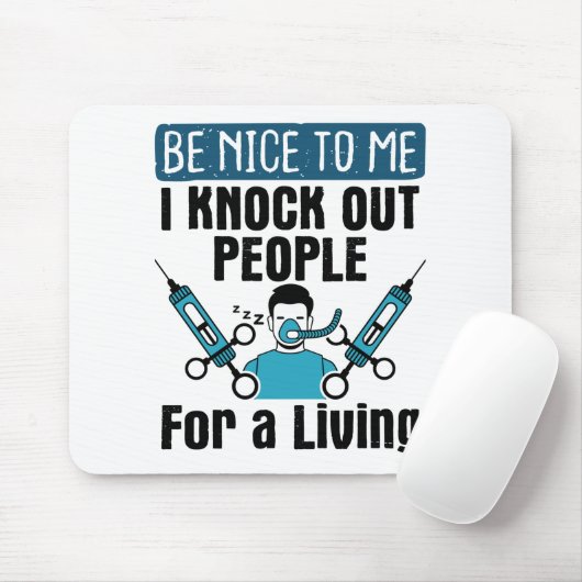 CRNA Verpleegkundigen Anesthesioloog Muismat (Met muis)