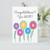 CRNA Verpleegkundigen Gefeliciteerd  Bedankkaart (Staand voorkant)