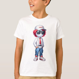 CRO@ - Wit voor & achter T-shirt