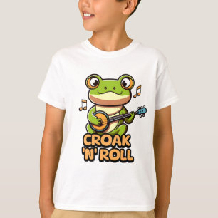 Croak 'N' Roll. Schattigee banjo spelen kikker Car T-shirt