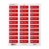 CROATIA FLAG ETIKET (Full Sheet)