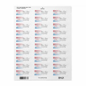 CROATIA FLAG ETIKET (Full Sheet)